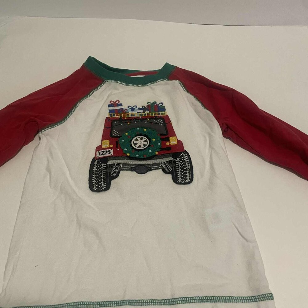 Toddler Boy 2T Long Sleeve T Shirt-Christmas Graphic-Truck